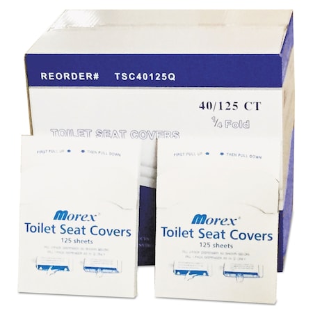 Gen Toilet Seat Cover, 1/4 Fold, White, 5000 Sheets GENTSC40125Q